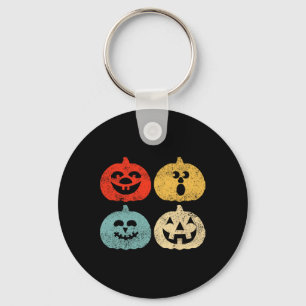 Vintage Halloween Pumpkin Women Key Ring