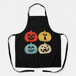 Vintage Halloween Pumpkin Women, Men, Kids, Funny Apron