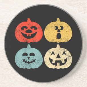 Vintage Halloween Pumpkin Women, Men, Kids, Funny Coaster