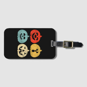 Vintage Halloween Pumpkin Women, Men, Kids, Funny Luggage Tag