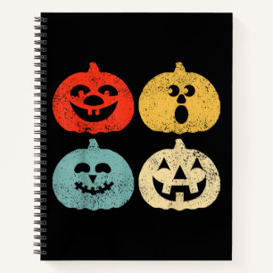 Vintage Halloween Pumpkin Women, Men, Kids, Funny Notebook