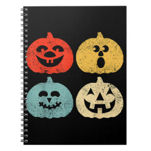 Vintage Halloween Pumpkin Women, Men, Kids, Funny Notebook