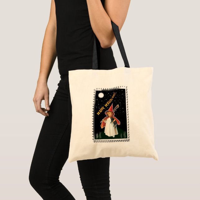 Vintage Halloween Pumpkins Tote Bag (Front (Product))
