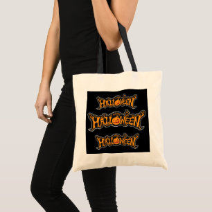 Vintage Halloween Pumpkins Tote Bag