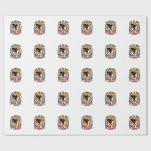 Vintage Halloween Rider Broom-Free Spooky Art_1 Wrapping Paper