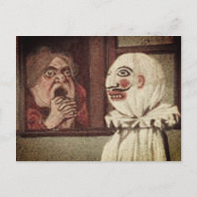 Vintage Halloween Scare Card (Front)