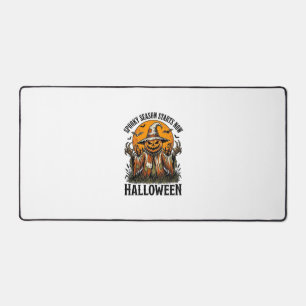 Vintage Halloween Scarecrow Pumpkin Witch Shirt_1 Desk Mat