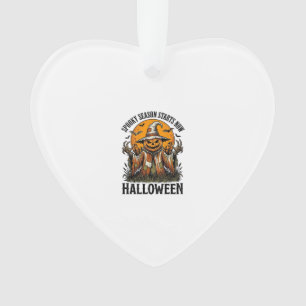 Vintage Halloween Scarecrow Pumpkin Witch Shirt_1 Ornament