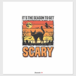 Vintage Halloween Scary Cat Witch Shirt Design_1