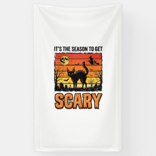 Vintage Halloween Scary Cat Witch Shirt Design_1 Banner