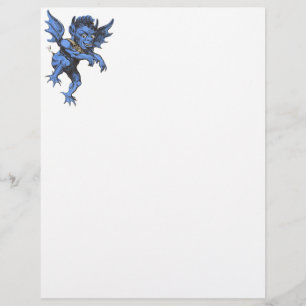 Vintage Halloween, Scary Evil Gargoyle Demon