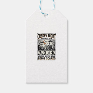 Vintage Halloween Scary Fun Horror Shirt Design_1 Gift Tags