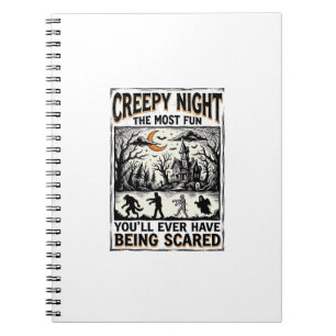 Vintage Halloween Scary Fun Horror Shirt Design_1 Notebook