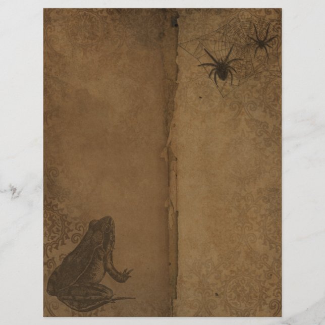 Vintage Halloween Scrapbook Paper (Front)