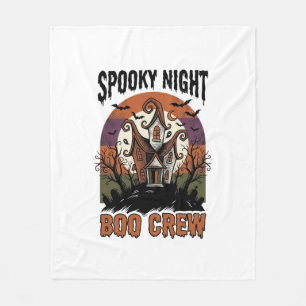 Vintage Halloween Shirt Boo Night Haunted House Ar Fleece Blanket