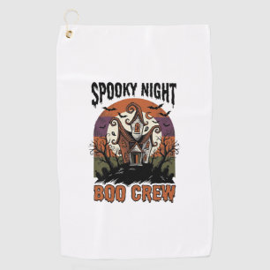 Vintage Halloween Shirt Boo Night Haunted House Ar Golf Towel