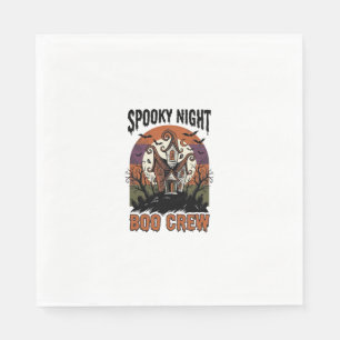 Vintage Halloween Shirt Boo Night Haunted House Ar Napkin