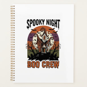 Vintage Halloween Shirt Boo Night Haunted House Ar Planner
