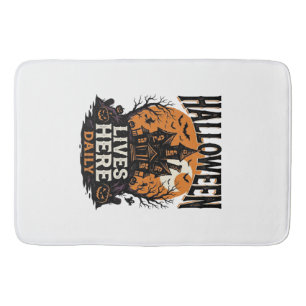 Vintage Halloween Shirt Haunted House Everyday Got Bath Mat