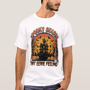 Vintage Halloween Shirt Spooky Season Feeling Desi