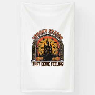 Vintage Halloween Shirt Spooky Season Feeling Desi Banner