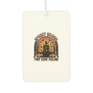 Vintage Halloween Shirt Spooky Season Feeling Desi Car Air Freshener
