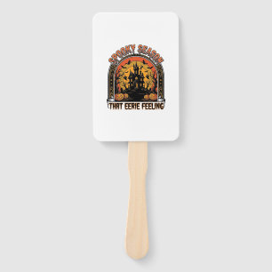 Vintage Halloween Shirt Spooky Season Feeling Desi Hand Fan