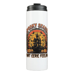 Vintage Halloween Shirt Spooky Season Feeling Desi Thermal Tumbler
