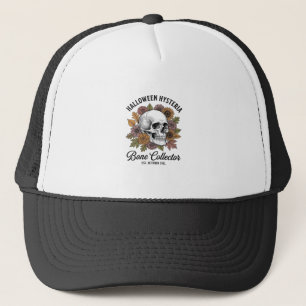 Vintage Halloween Skull Bone Collector Shirt Desig Trucker Hat