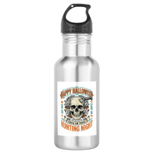 Vintage Halloween Skull Trick or Treat Shirt Desig 532 Ml Water Bottle
