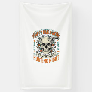 Vintage Halloween Skull Trick or Treat Shirt Desig Banner