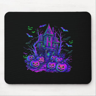 Vintage Halloween Soky Scene Retro Pumpkin Y Seaso Mouse Mat
