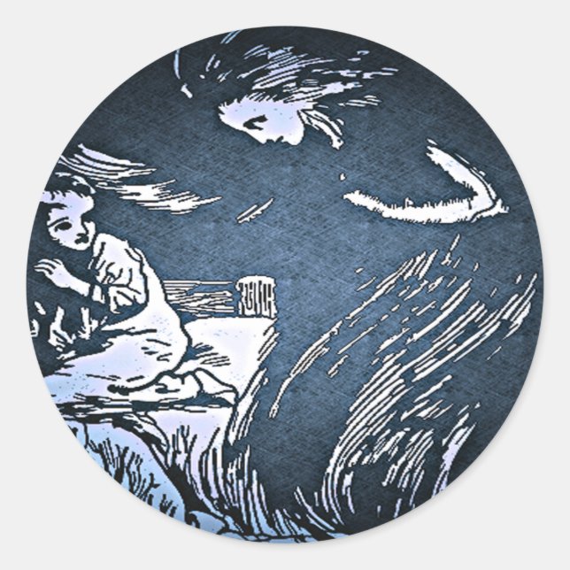 Vintage Halloween Spirit Sticker (Front)