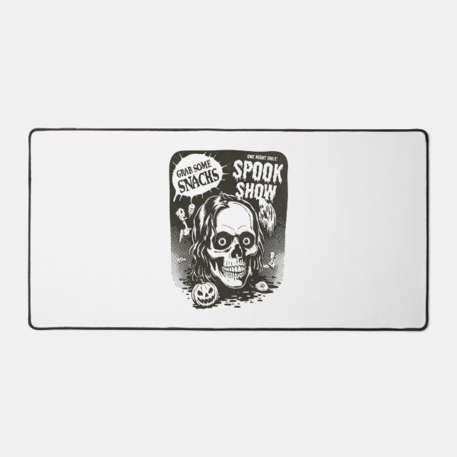 Vintage Halloween Spook Show Desk Mat (Front)