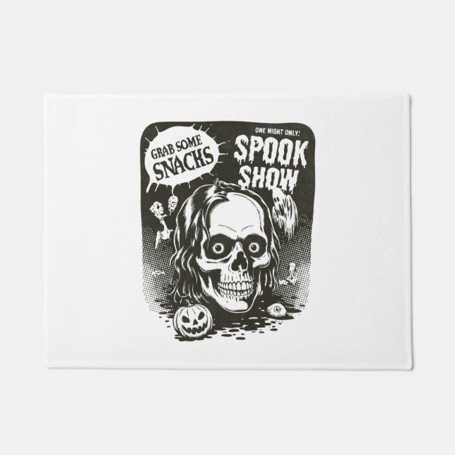 Vintage Halloween Spook Show Doormat (Front)