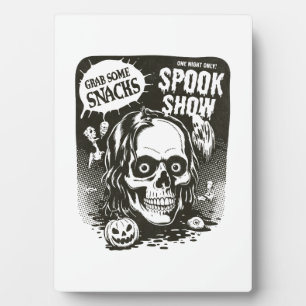 Vintage Halloween Spook Show Plaque