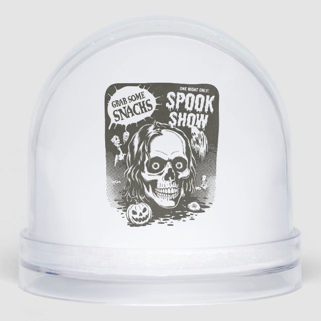 Vintage Halloween Spook Show Snowglobe (Front)