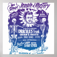 Vintage Halloween Spook Show Temple of Mystery
