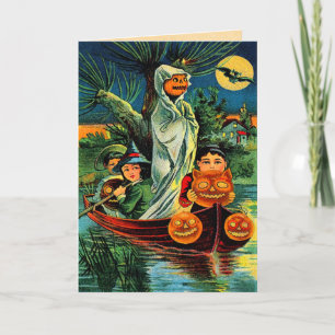 Vintage Halloween Spooky Card