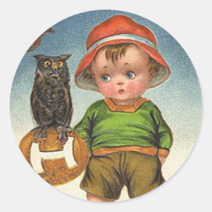 Vintage Halloween Stickers - Trick or Treat