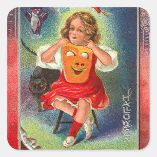 Vintage Halloween Stickers - Trick or Treat
