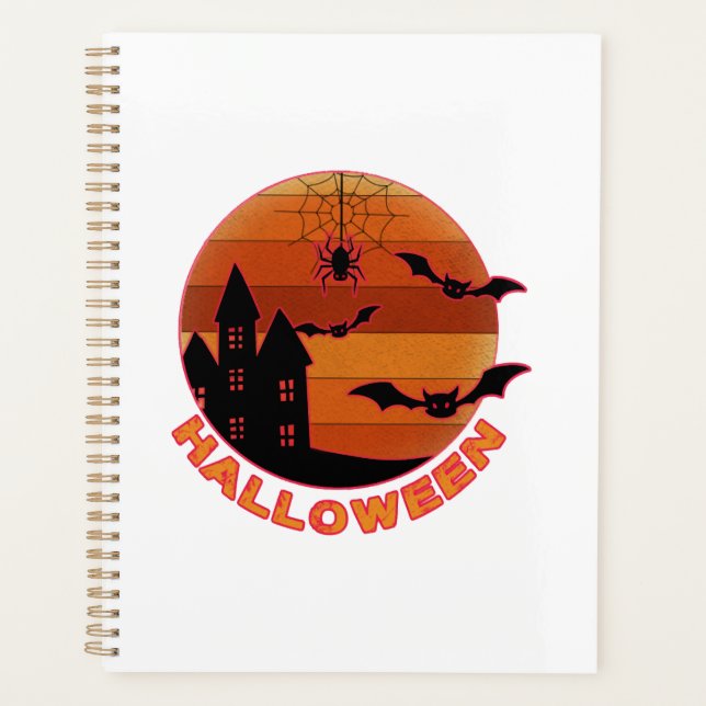 Vintage Halloween T-Shirts Planner (Front)