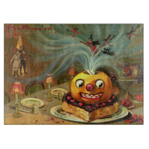 Vintage Halloween Table Cutting Board