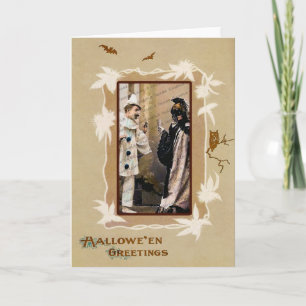 Vintage  Halloween Template Card