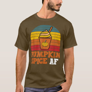 Vintage Halloween Thanksgiving Drinking Pumpkin Sp T-Shirt