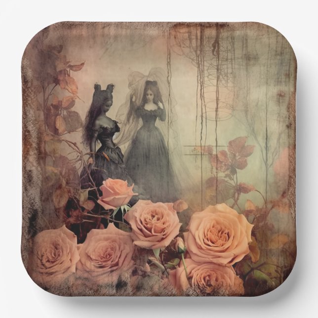 Vintage Halloween Witchcraft (10) Paper Plate (Front)