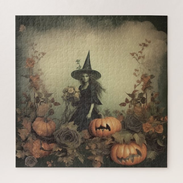 Vintage Halloween Witchcraft (3) Jigsaw Puzzle (Vertical)
