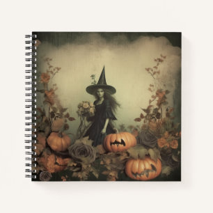 Vintage Halloween Witchcraft (3) Notebook
