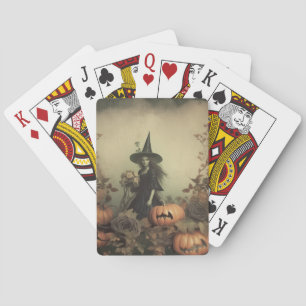 Vintage Halloween Witchcraft (3) Playing Cards