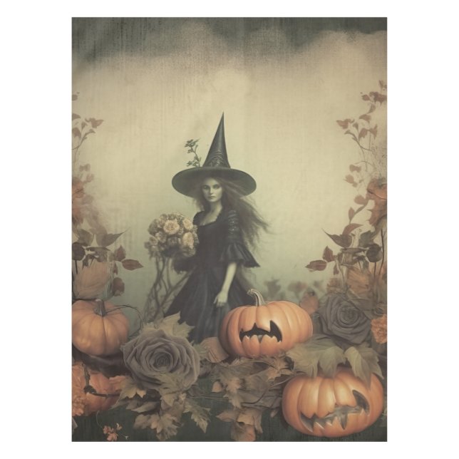 Vintage Halloween Witchcraft (3) Tablecloth (Front)